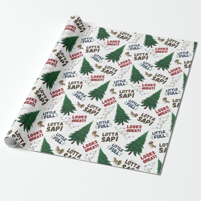 Christmas Vacation Wrapping Paper  (Unrolled)