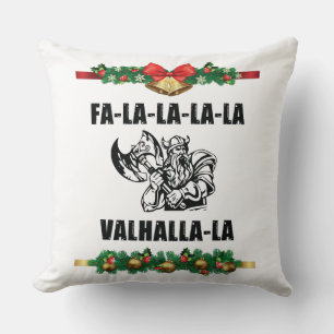 Christmas Valhalla Throw Pillow