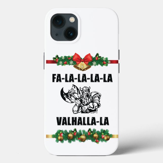 Christmas Valhalla Throw Pillow Case-Mate iPhone Case (Back)