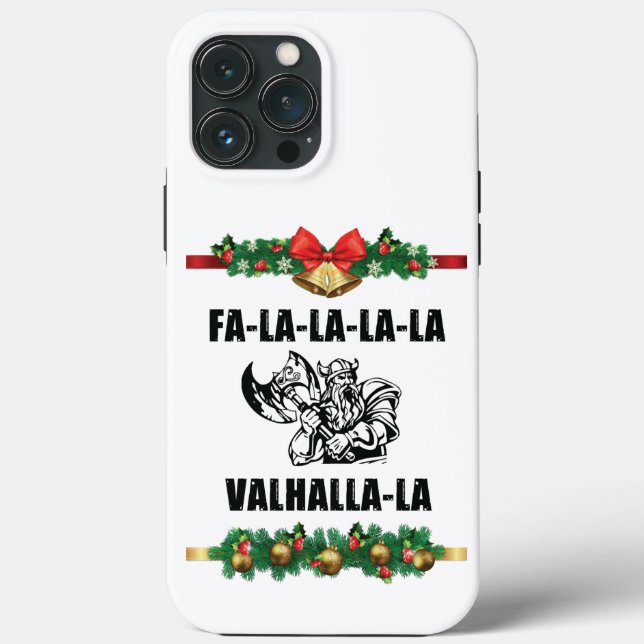 Christmas Valhalla Throw Pillow Case-Mate iPhone Case (Back)
