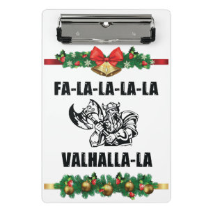 Christmas Valhalla Throw Pillow Mini Clipboard