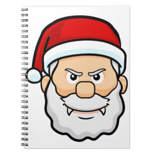 christmas vampire santa notebook