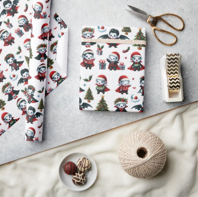 Christmas Vampire Wrapping Paper (Crafts)