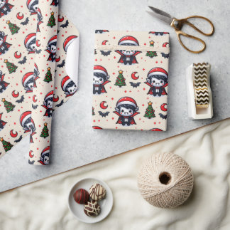Christmas Vampire Wrapping Paper
