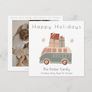 Christmas Van Flat Holiday Card