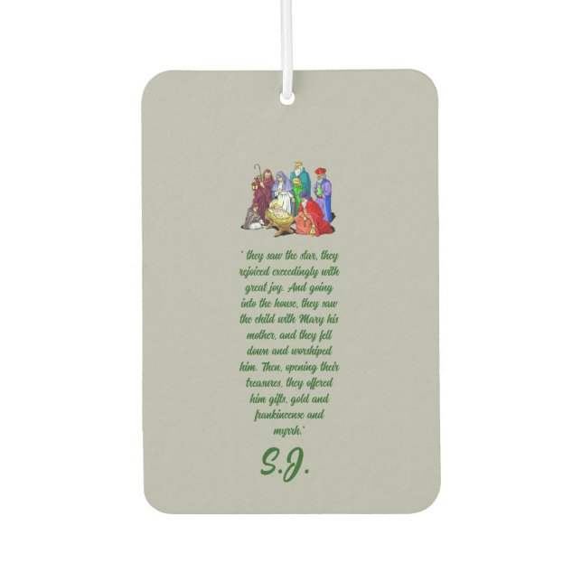 Christmas verse Air Freshener (Front)