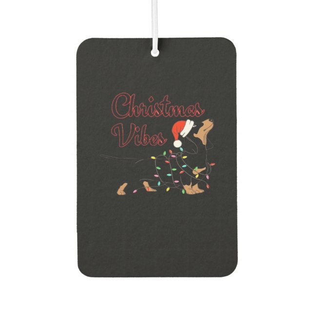 Christmas Vibes Classic T-Shirt Air Freshener (Front)