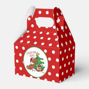 Christmas Vibes Dachshund Dog Favour Box
