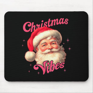 Christmas Vibes Funny Skibidi Rizzmas Santa Vintag Mouse Pad
