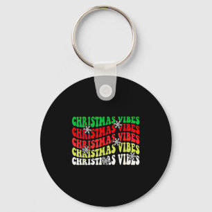 Christmas Vibes - Holiday Season Groovy Keychain