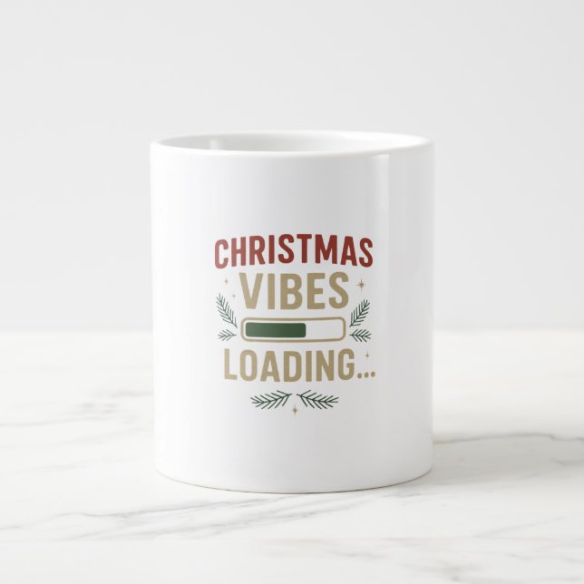 Christmas Vibes Loading Coffee Mug (Front)
