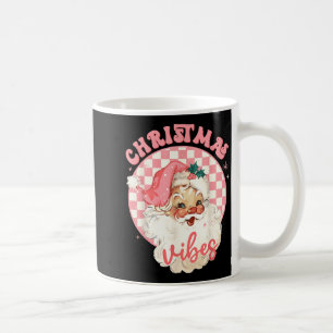 Christmas Vibes Nk Santa Claus Disco Vintage Xmas  Coffee Mug