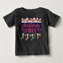 Christmas Vibes Tshirt for Kids