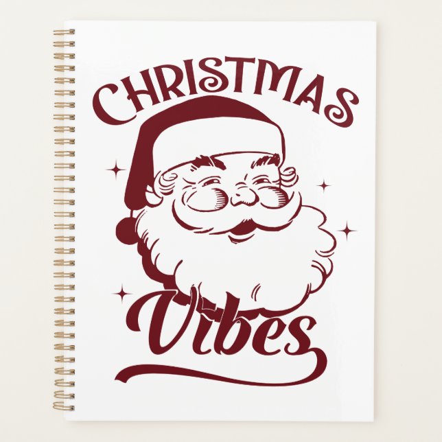Christmas Vibes Vintage Design Planner (Front)