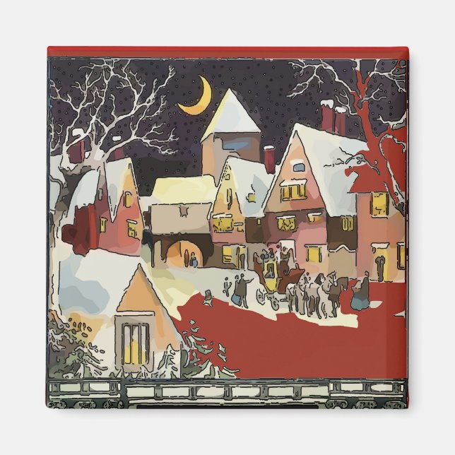 Christmas Village, add text Magnet (Front)