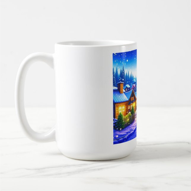 Christmas village coffee mug (Left)