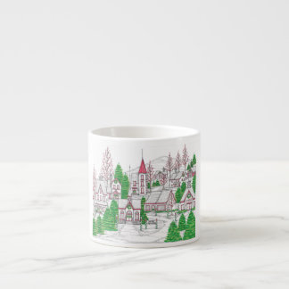 Christmas Village Espresso Mug