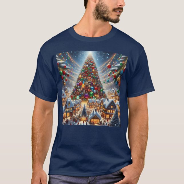 Christmas Village gift T-Shirt (Front)