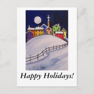 Christmas Village - Happy Holidays! Postcard