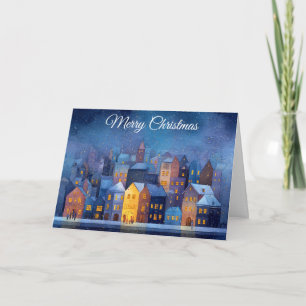 Christmas Village Holiday Card