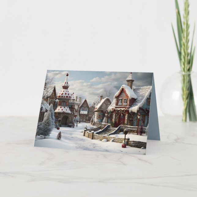 Christmas Village Holiday Card (Front)
