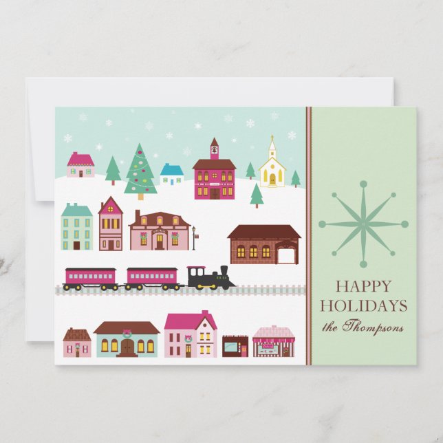 Christmas Village Holiday Cards (Front)