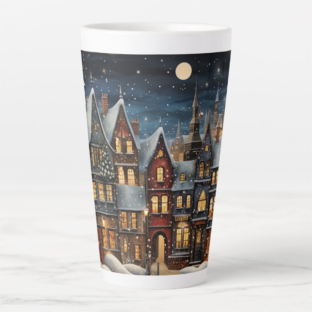 Christmas Village Latte Mug (Front)