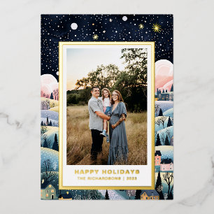 Christmas Village Photo Card