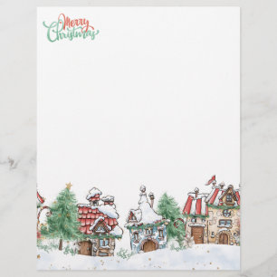 Christmas Village Santa Letterhead