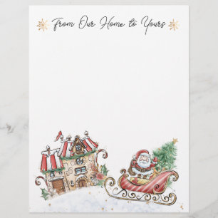 Christmas Village Santa Presents Letterhead