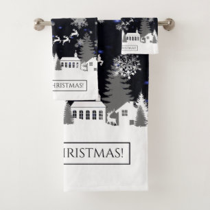Christmas Village Towel Set