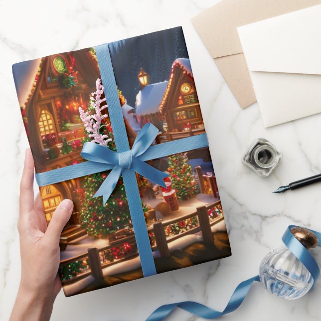 Christmas Village Wrapping Paper (Gifting)