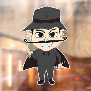 Christmas villain  window cling