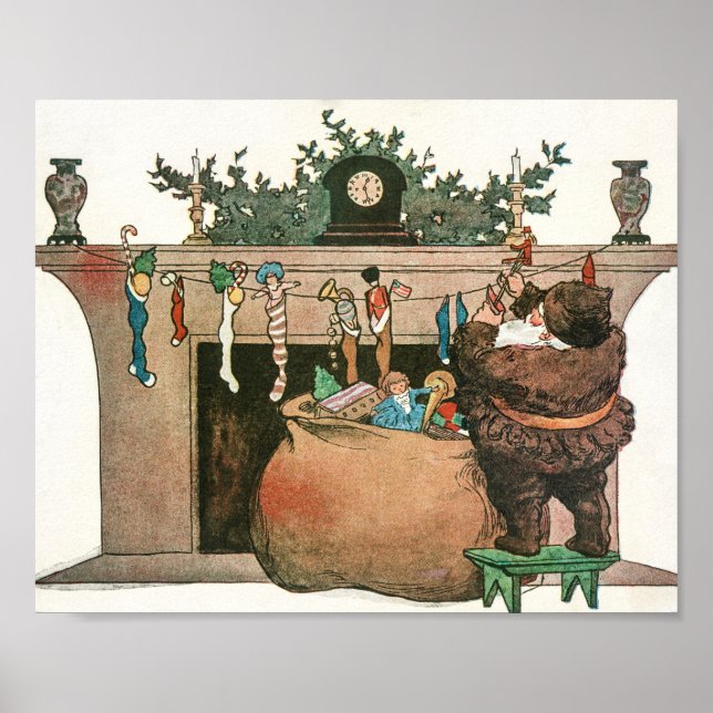 Christmas vintage art  poster (Front)