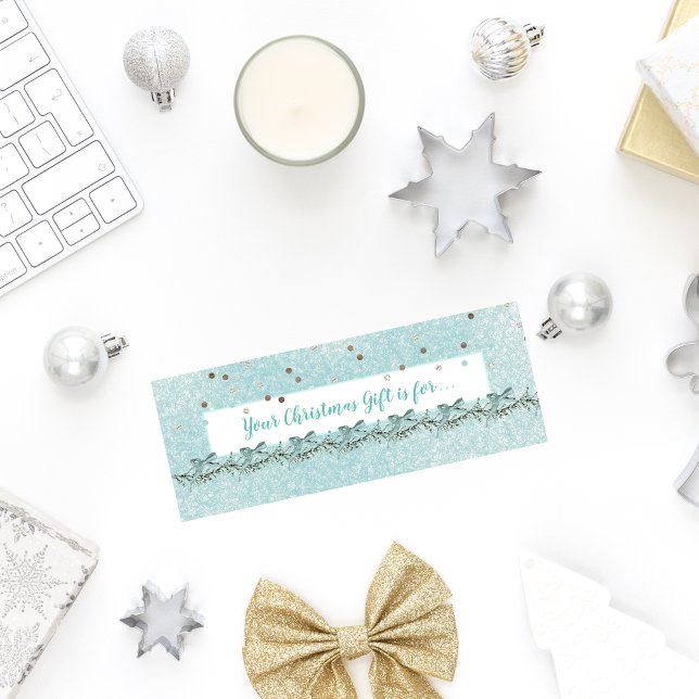 Christmas Vintage Blue Secret Name Drawing Card (Creator Uploaded)