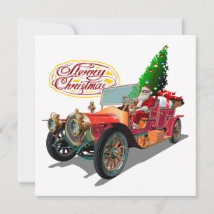 Christmas vintage car