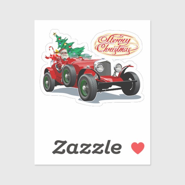 Christmas vintage car (Sheet)
