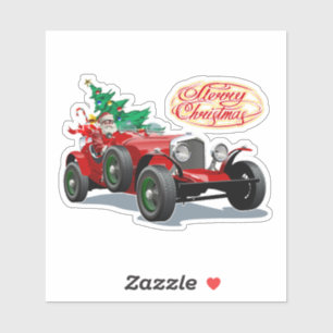 Christmas vintage car