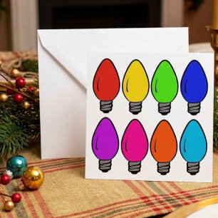 Christmas Vintage Lightbulbs Card