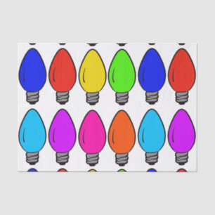 Christmas Vintage Lightbulbs Tissue Paper