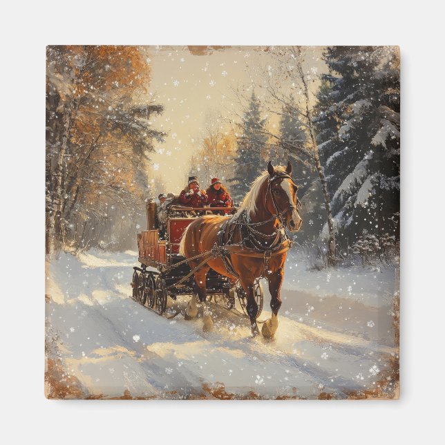 Christmas Vintage Magnet (Front)
