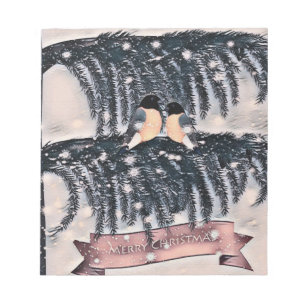 Christmas , Vintage Notepad