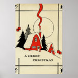 Christmas Vintage Poster<br><div class="desc">Christmas Vintage Poster</div>