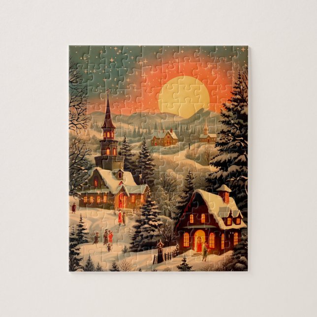 Christmas Vintage Puzzle (Vertical)