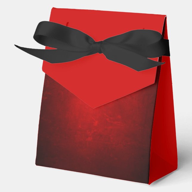 Christmas Vintage Red Favor Box (Front)