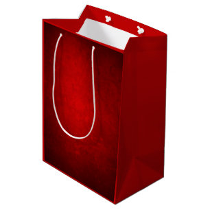 Christmas Vintage Red Medium Gift Bag