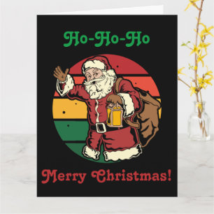 Christmas Vintage Santa Claus Carrying Toys Lunch Card