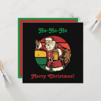 Christmas Vintage Santa Claus Carrying Toys Lunch