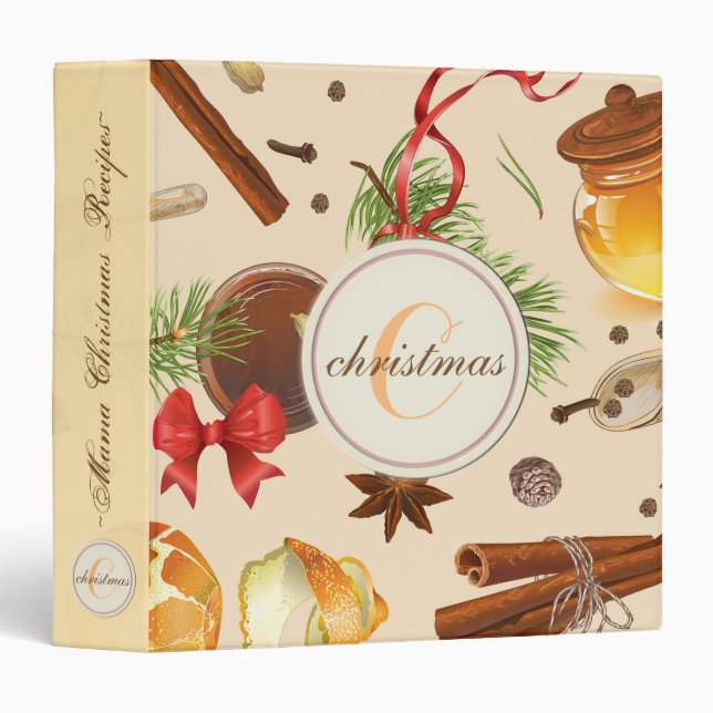 Christmas Vintage Scents Binder (Front/Spine)