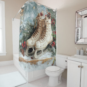 Christmas Vintage Shower Curtain